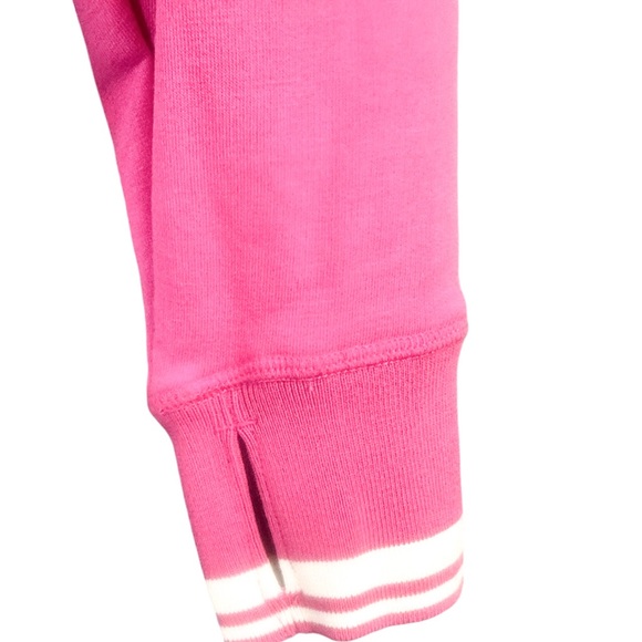 Juicy Sport Pink Cropped Hoodie Medium Juicy Couture Logo Pullover - Picture 8 of 9